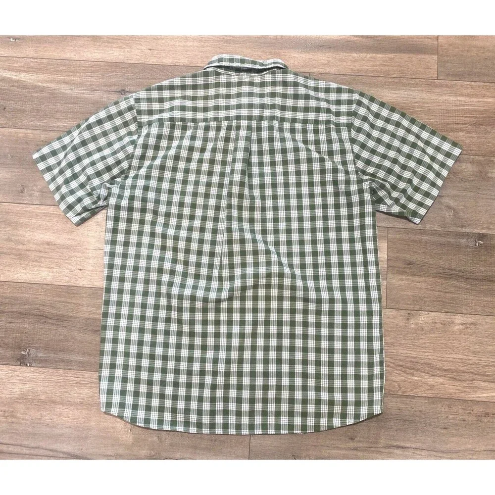 Patagonia Fezzman Mens M Plaid Short Sleeve Button Up Lightweight Hiking Shirt - Picture 4 of 7